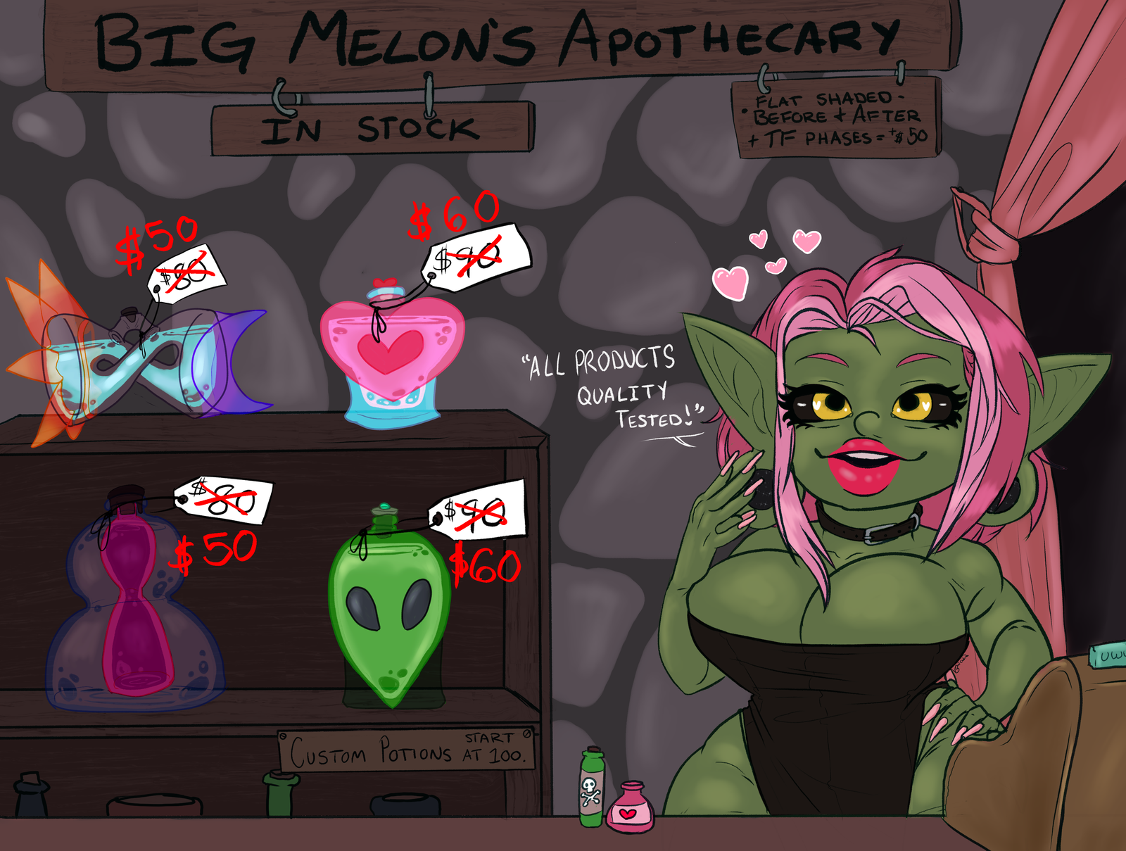 BIMBOFICATION POTION - SALE - YCH.art